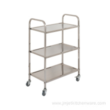 Dismounting Three Tiers Stainless Steel Food Trolley